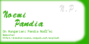 noemi pandia business card